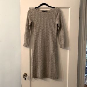Ralph Lauren cashmere dress. Small hole in back (shown in photo).